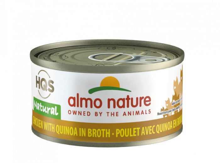 Almo Nature HQS Natural Cat Grain Free Additive Free Chicken with Quinoa Canned Cat Food - Image 1