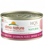 Almo Nature HQS Natural Cat Grain Free Ham with Turkey Canned Cat Food