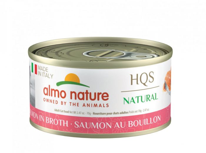 Almo Nature HQS Natural Cat Grain Free Salmon Canned Cat Food - Image 1