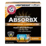 Arm & Hammer&trade; Clump & Seal AbsorbX Clumping Multi-Cat Clay Cat Litter - Scented, Lightweight