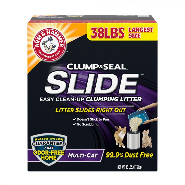 Arm & Hammer™ Clump & Seal Slide Clumping Multi-Cat Clay Cat Litter - Low Dust - Image 1