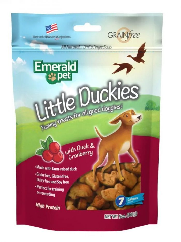 Emerald Pet Little Duckies Cranberry Dog Treats - Image 1