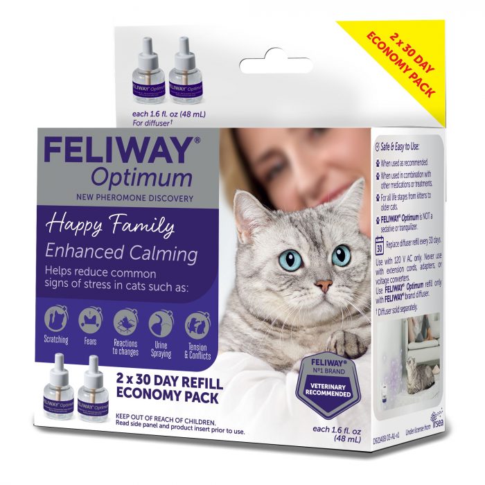 Feliway® Optimum Enhanced Calming Refill 48mL - 2 Pack - Image 1