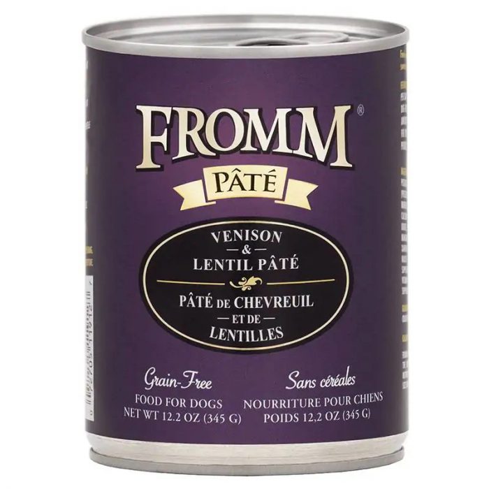 Fromm Family Grain Free Venison & Lentil Pate Canned Dog Food - Image 1