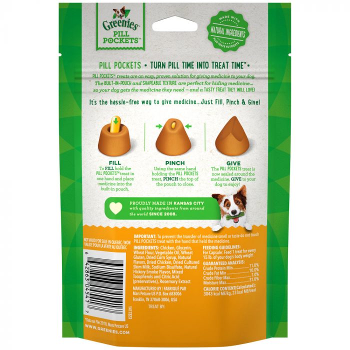 Greenies Pill Pockets Canine Chicken Flavor Dog Treats - Image 3