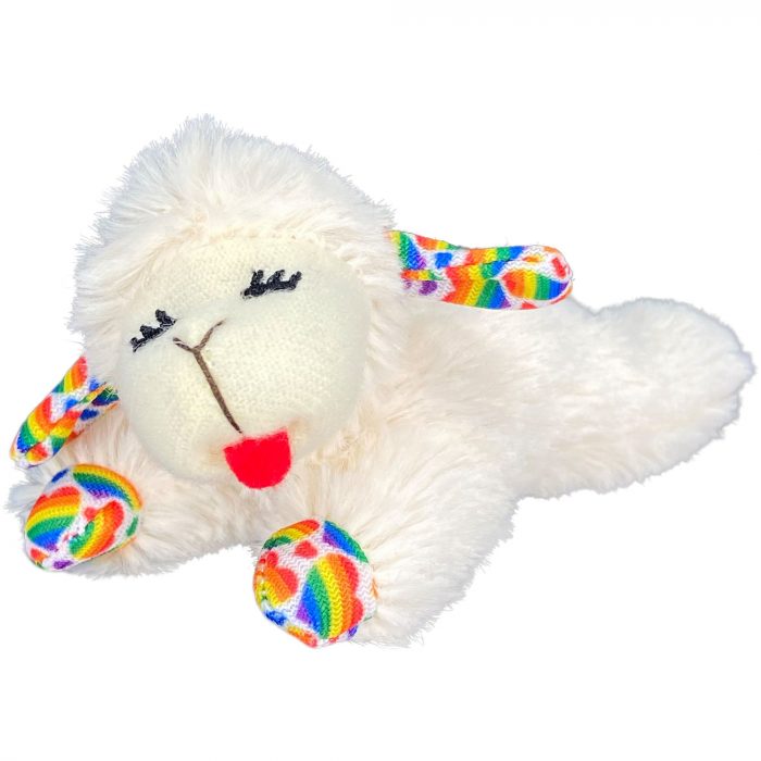 Multipet® Pride Rainbow Lamb Chop Cat Toy - Image 1