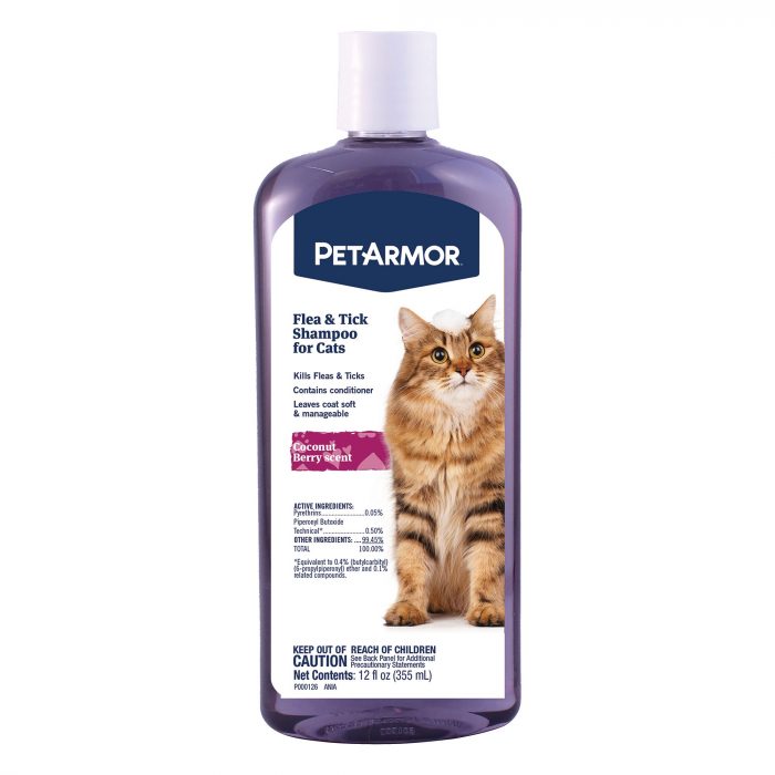 PetArmor® Flea & Tick Cat Shampoo - Coconut Berry - 12 Fl Oz - Image 1