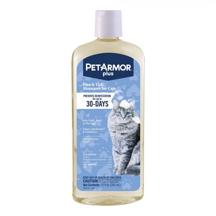 PetArmor® Plus Flea & Tick Cat Shampoo - Spring Freesia - 12 Fl Oz - Image 1
