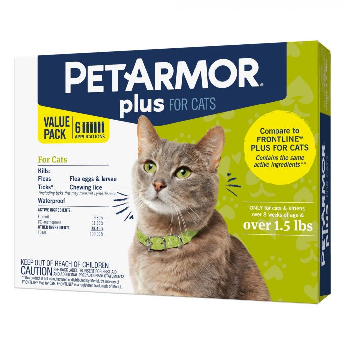 PetArmor® Plus for Cats Over 1.5 lbs Flea & Tick Spot On Treatment - Image 1