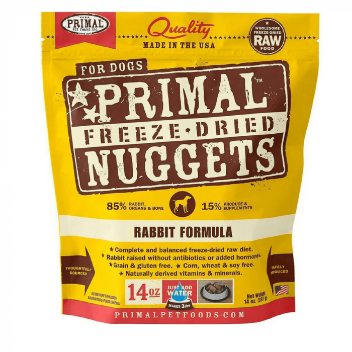 Primal Freeze Dried Nuggets Grain Free Rabbit Formula Dog Food - Image 1