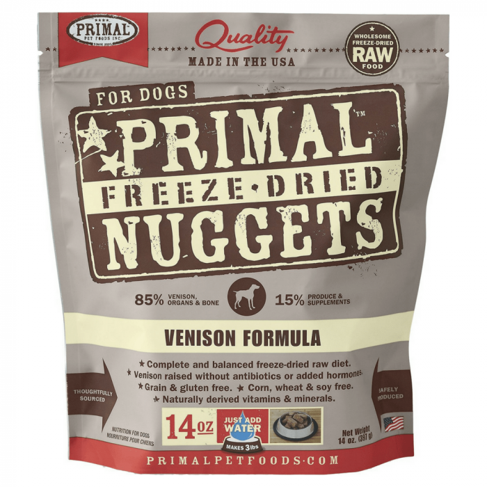 Primal Freeze Dried Nuggets Grain Free Venison Formula Dog Food - Image 1
