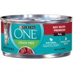 Purina ONE Grain Free Premium Pate Beef Canned Cat Food