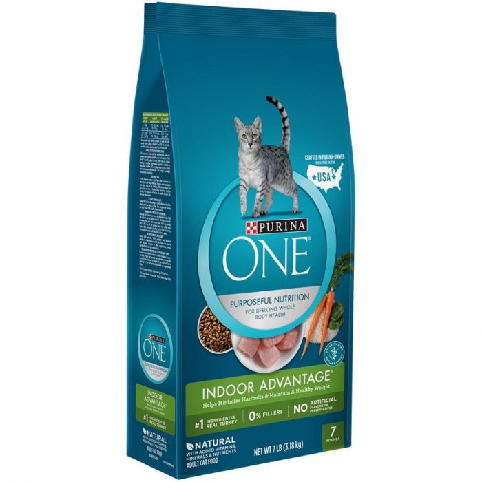 Purina ONE Indoor Advantage Hairball & Healthy Weight Formula Dry Cat Food - Image 1