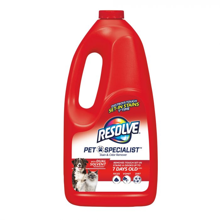Resolve Pet Specialist Refill Stain & Odor Remover for Dogs and Cats - Dual Solvent - 60 Fl Oz - Image 1