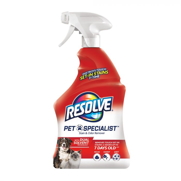 Resolve Pet Specialist Spray Stain & Odor Remover for Dogs and Cats - Dual Solvent - 32 Fl Oz - Image 1