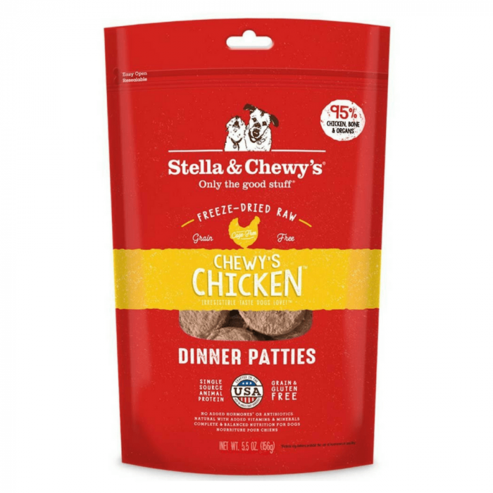Stella & Chewy's Chewy's Chicken Dinner Patties Grain & Gluten-Free Freeze-Dried Dog Food - Image 1