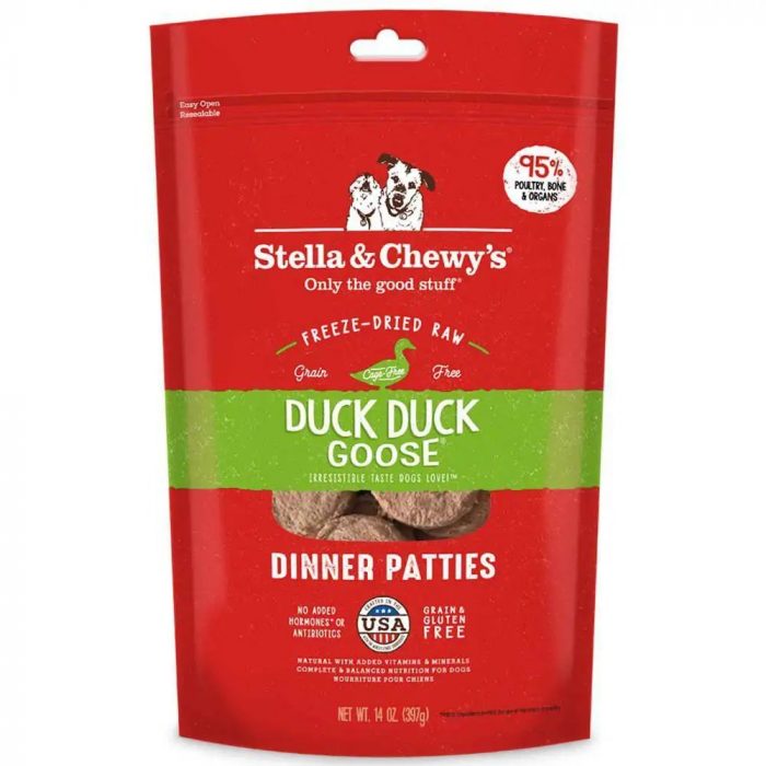 Stella & Chewy's Duck Dinner Patties Grain & Gluten-Free Freeze-Dried Dog Food - Image 1