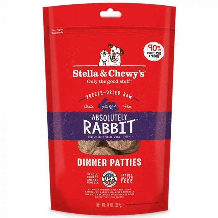 Stella & Chewy's Rabbit Dinner Patties Grain & Gluten-Free Freeze-Dried Dog Food - Image 1