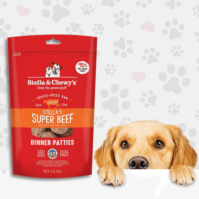Stella & Chewy's Super Beef Dinner Patties Freeze-Dried Dog Food - Image 1