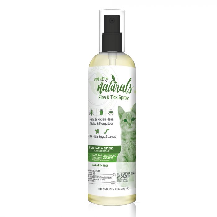 Vetality Naturals Flea & Tick Spray for Cats - Image 1