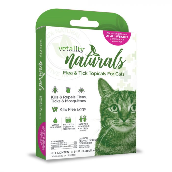 Vetality Naturals Flea & Tick Topicals for Cats - Image 1