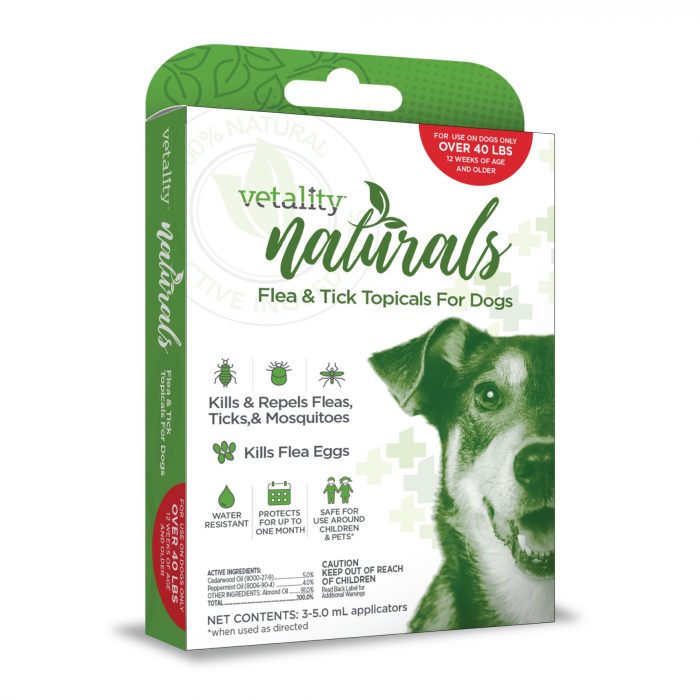 Vetality Naturals Flea & Tick Topicals for Dogs - Image 1