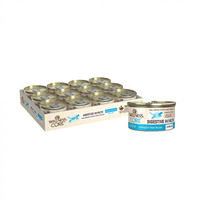 Wellness Core Digestive Health Whitefish Pate Recipe Canned Cat Food - Image 1