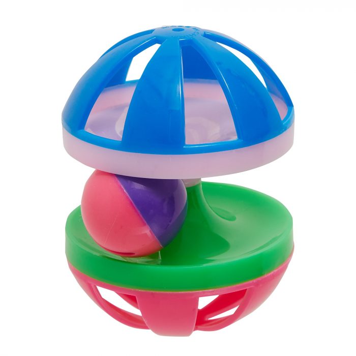 Whisker City® Spinner Ball with Bell Cat Toy - Image 1