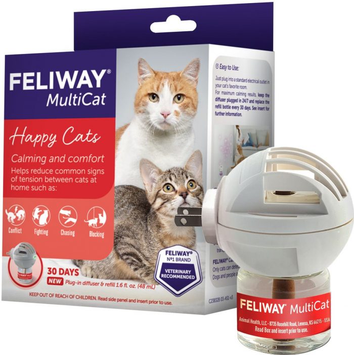 Feliway MultiCat Starter Kit - Diffuser & 48mL Refill for Harmonious Cat Living - Image 1