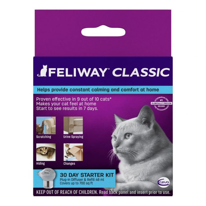 Feliway Starter Kit with Diffuser and 48mL Refill - Calm Your Cat, Reduce Stress, and Enhance Well-Being - Image 1